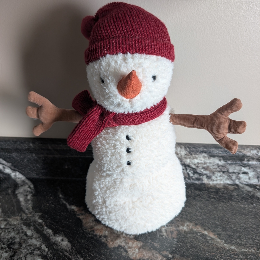 Jellycat Teddy Snowman Large NWOT